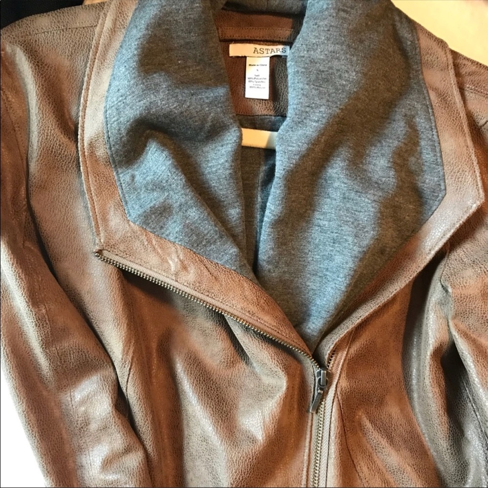 ASTARS Savannah Vegan Leather Jacket - Size S-EUC!